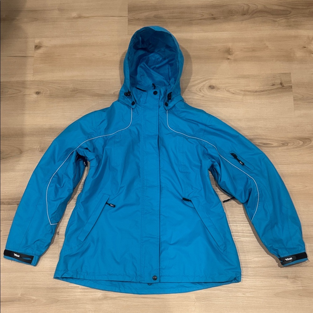 Viking 866PB Creekside brave the elements Large Blue Hooded Jacket